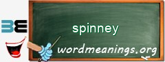 WordMeaning blackboard for spinney